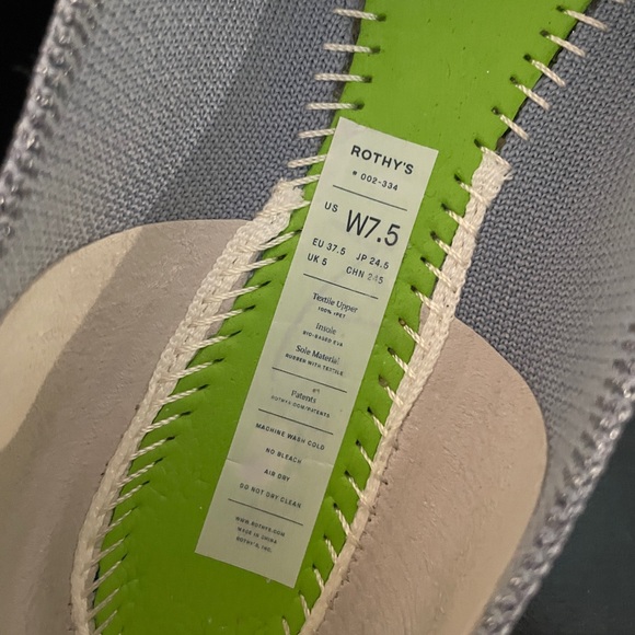 Rothy’s The Point Something’s Blue Metallic- gently used. Size 7.5 - Picture 5 of 6